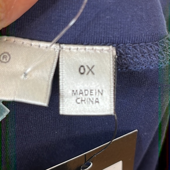 NWT Avenue Womens Navy Knit Stretch Straight Pants 0X PLUS SIZE - Picture 6 of 9